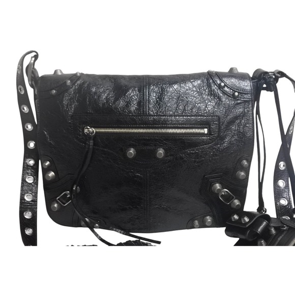 Balenciaga Le Shoulder Medium Black Bag Cagole - Picture 1 of 12